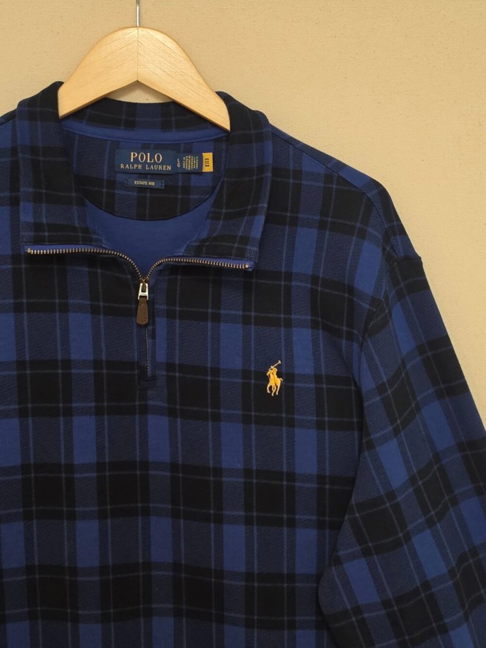 Polo Ralph Lauren Estate Rib Quarter Zip Pullover L